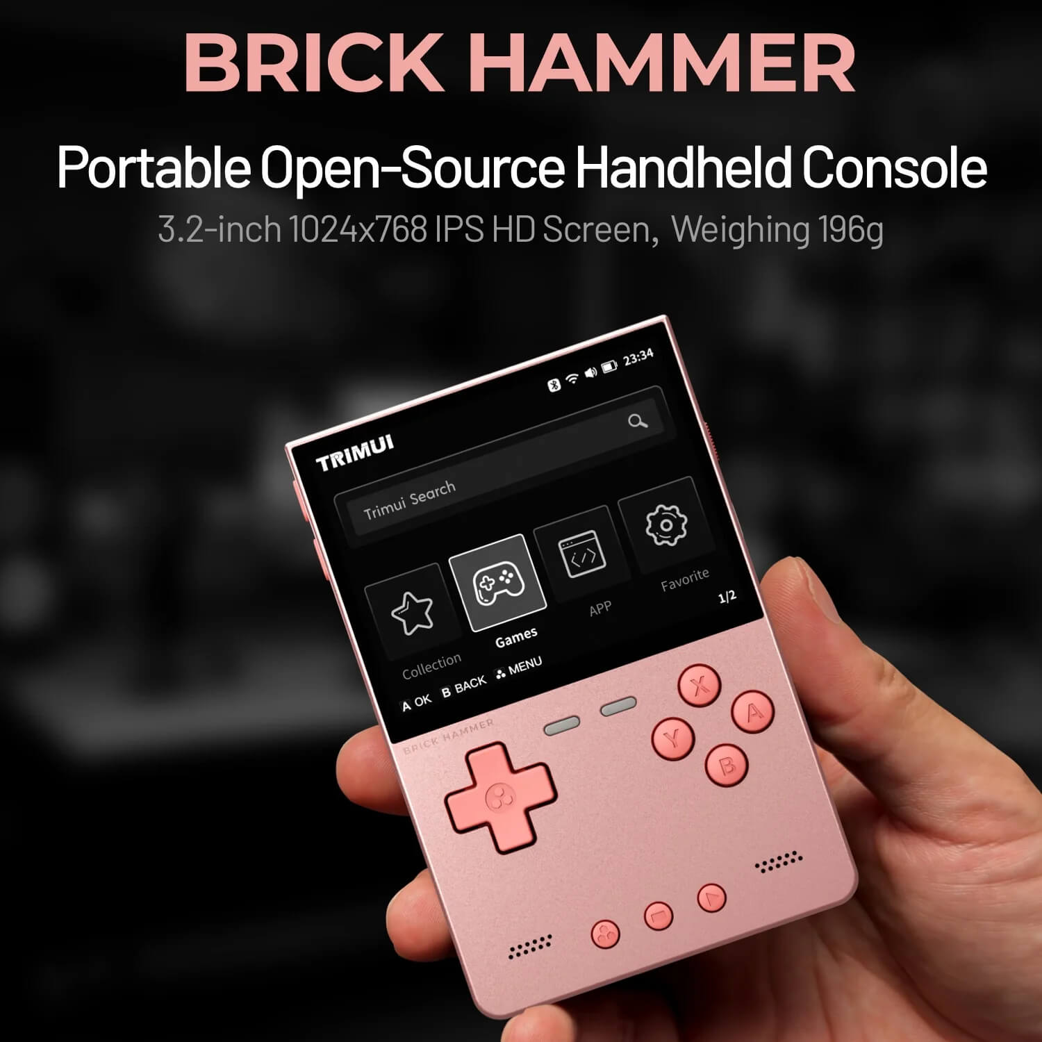 TRIMUI Brick Hammer Retro Handheld Game Console -128g