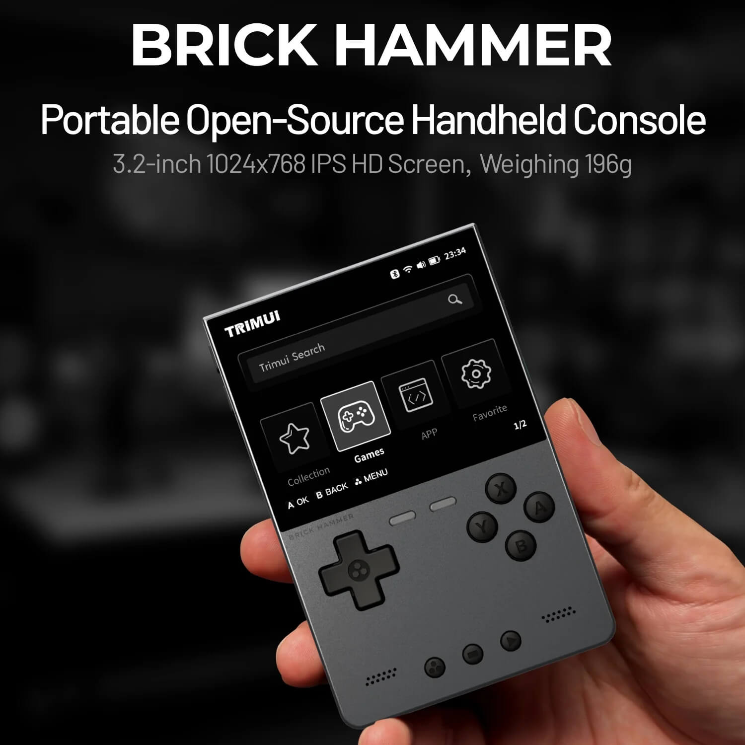 TRIMUI Brick Hammer Retro Handheld Game Console -128g