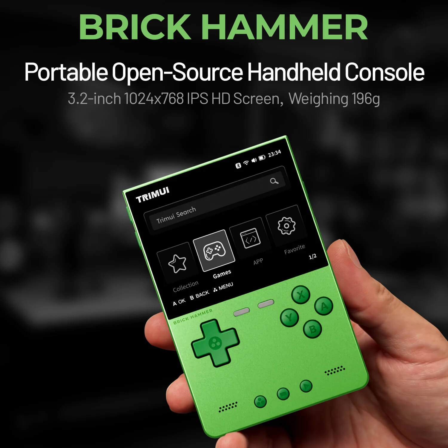 TRIMUI Brick Hammer Retro Handheld Game Console -128g