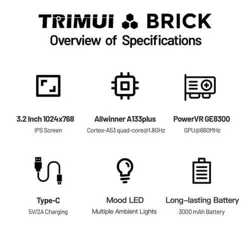 Trimui Brick Retro Handheld Game-64G